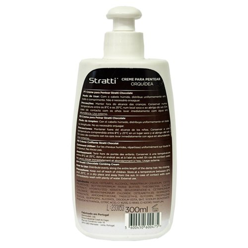 Crema de peinar Stratti Chocolate & Keratina 300ml